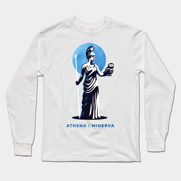 Athena / Minerva Long Sleeve T-Shirt by DISOBEY